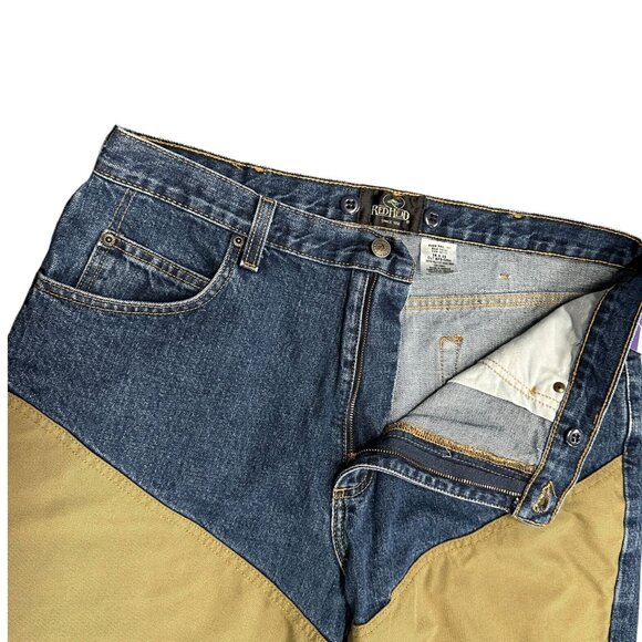 Redhead Field Pants Mens 36x30 Brush Guard Briar Jeans Outdoor Hunting Suspender - Picture 7 of 16